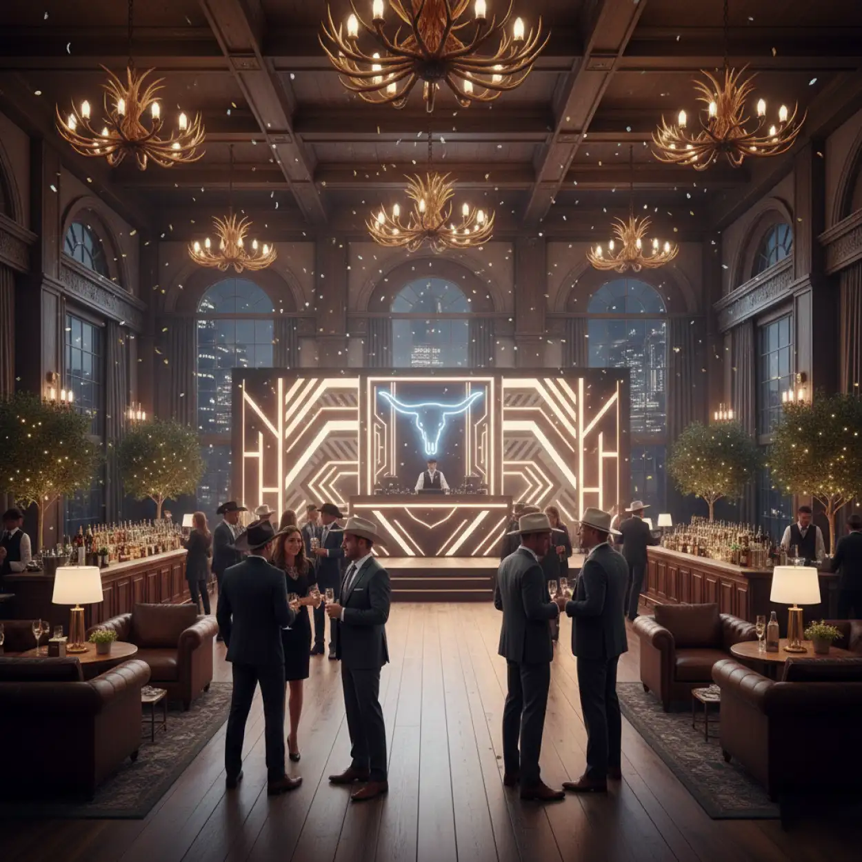 new year party background hd modern style