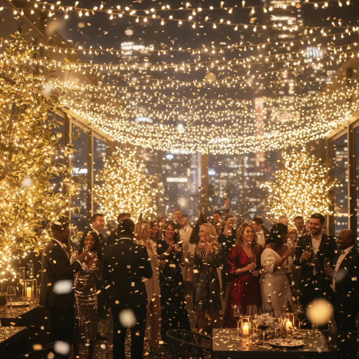 new year party background hd vfx effect