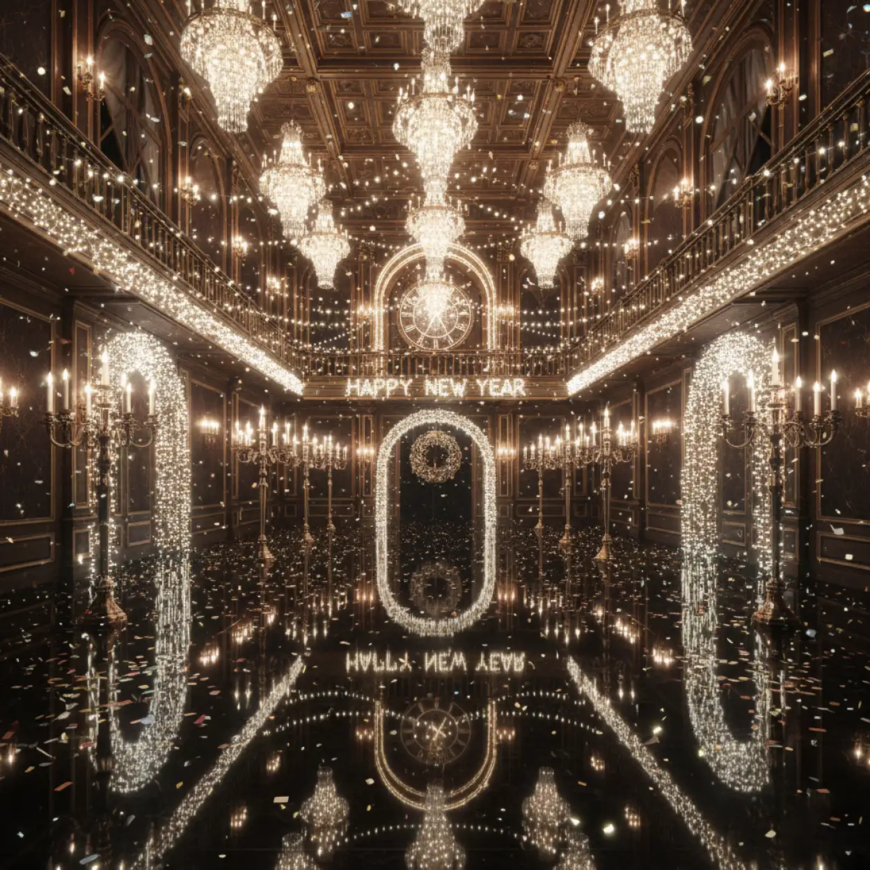 new year party background vfx effect