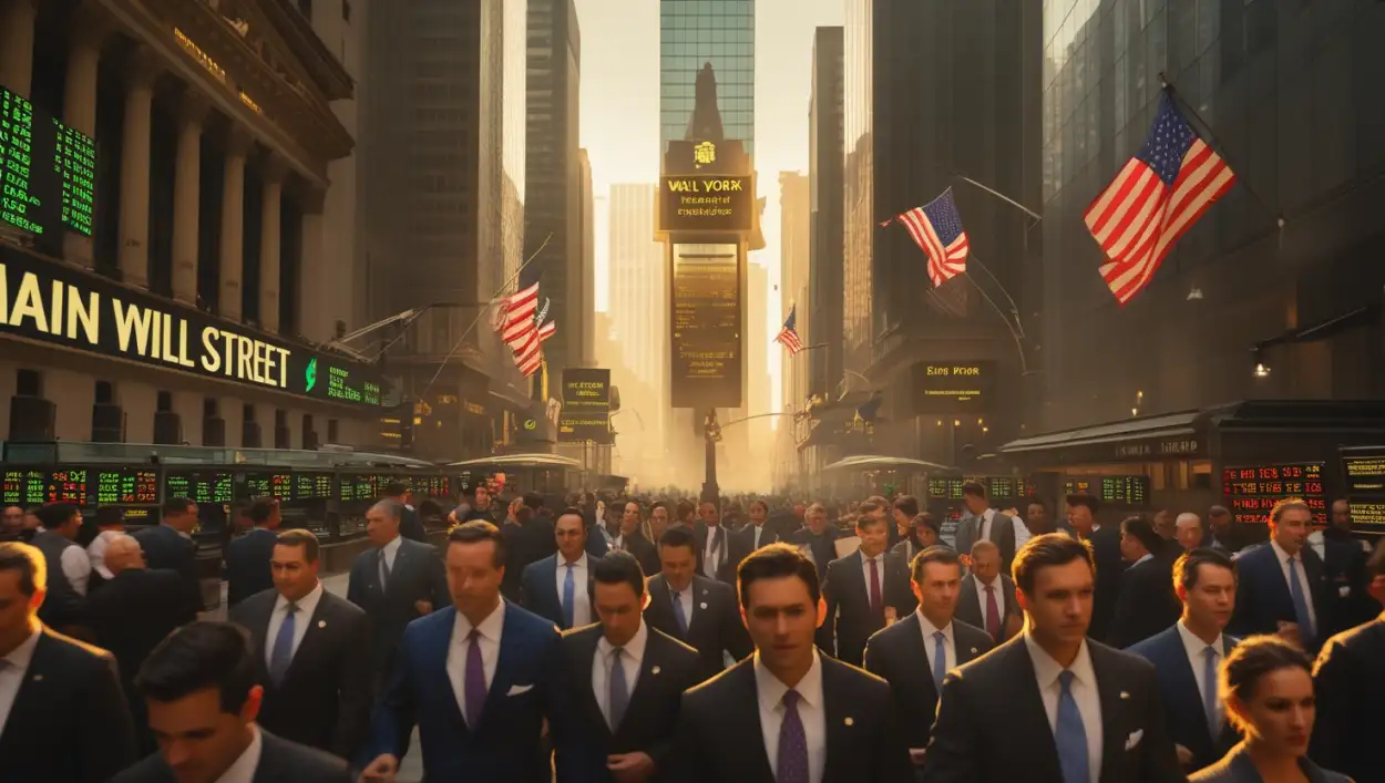 New York stock market background theme