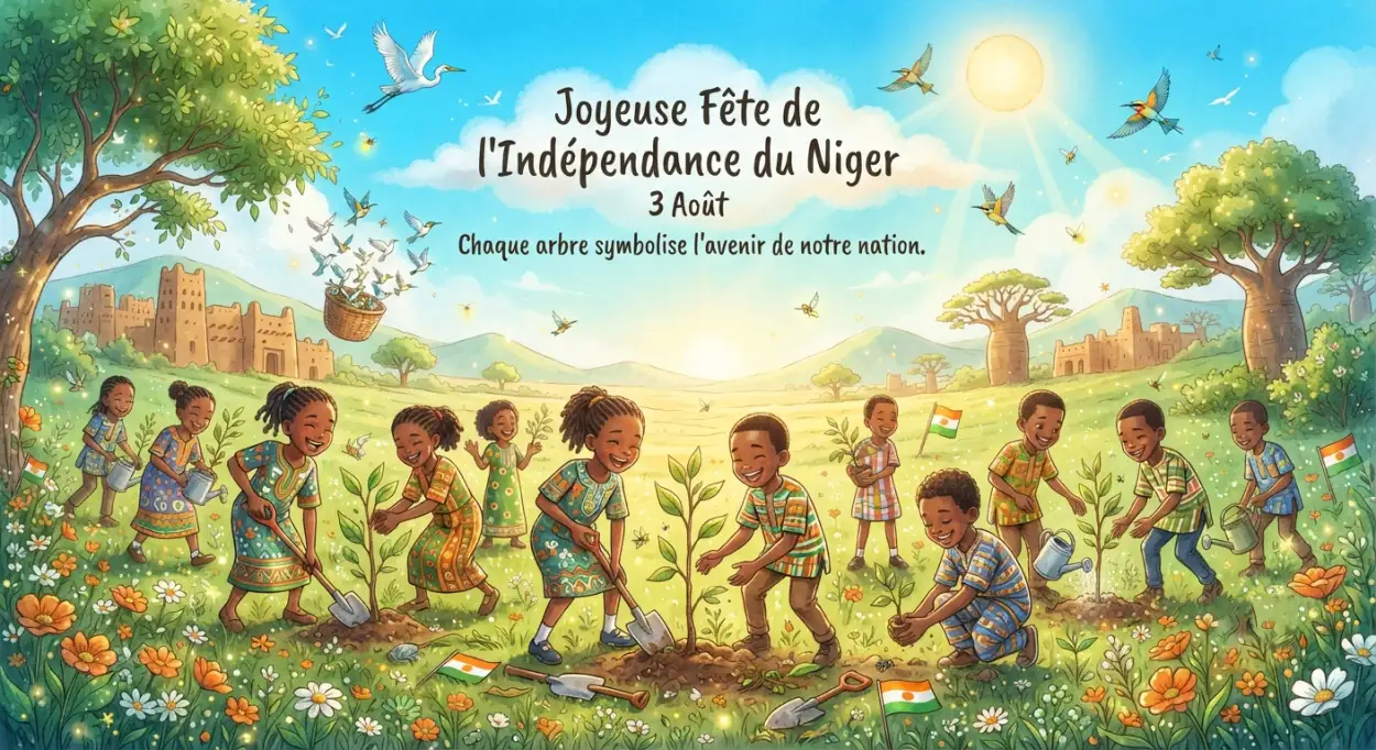 Free Download Niger Flag Independence Day 2026 Png - High Quality Niger Independence Day 2026 Transparent PNG