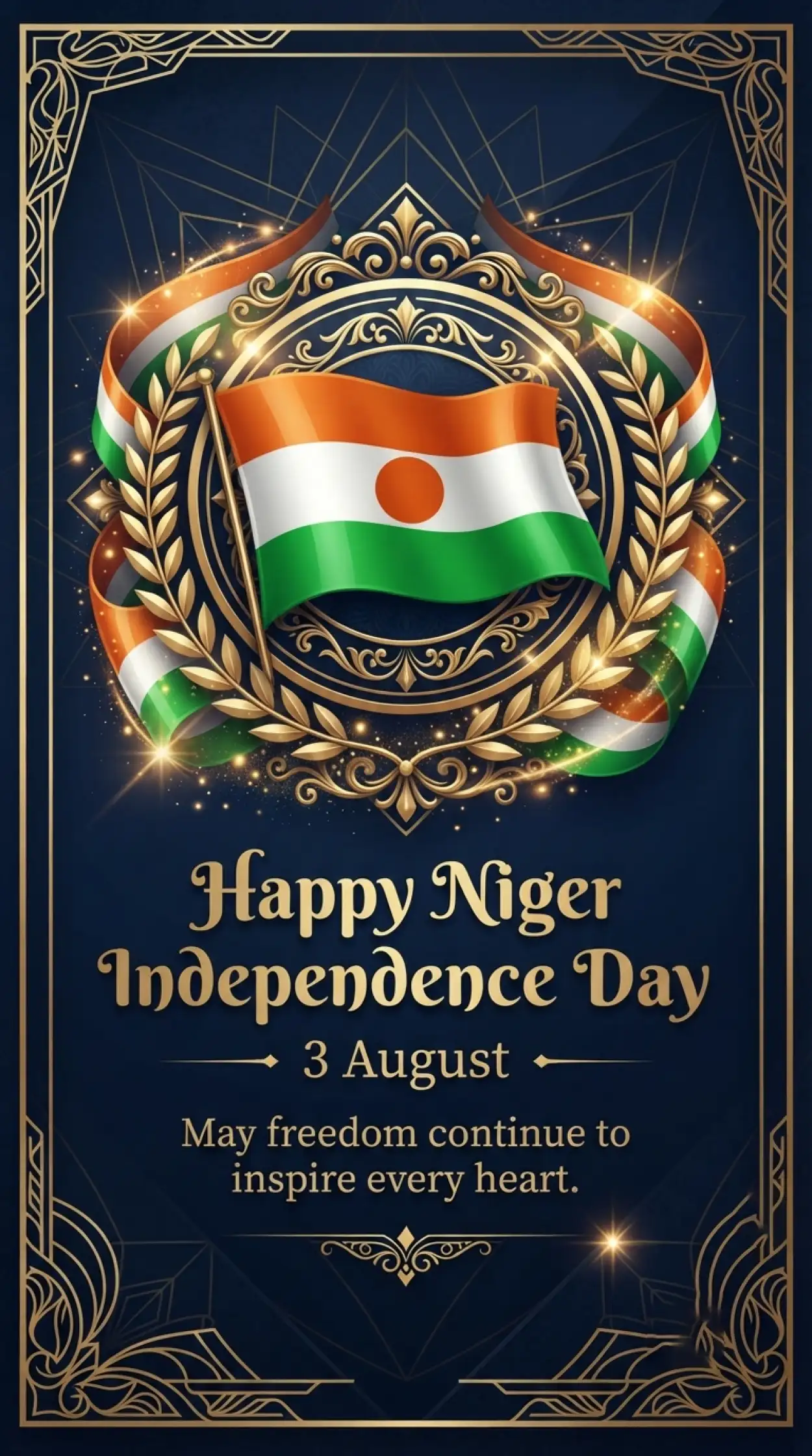 Free Download Niger Flag Vector For Independence Day - High Quality Niger Independence Day 2026 Image