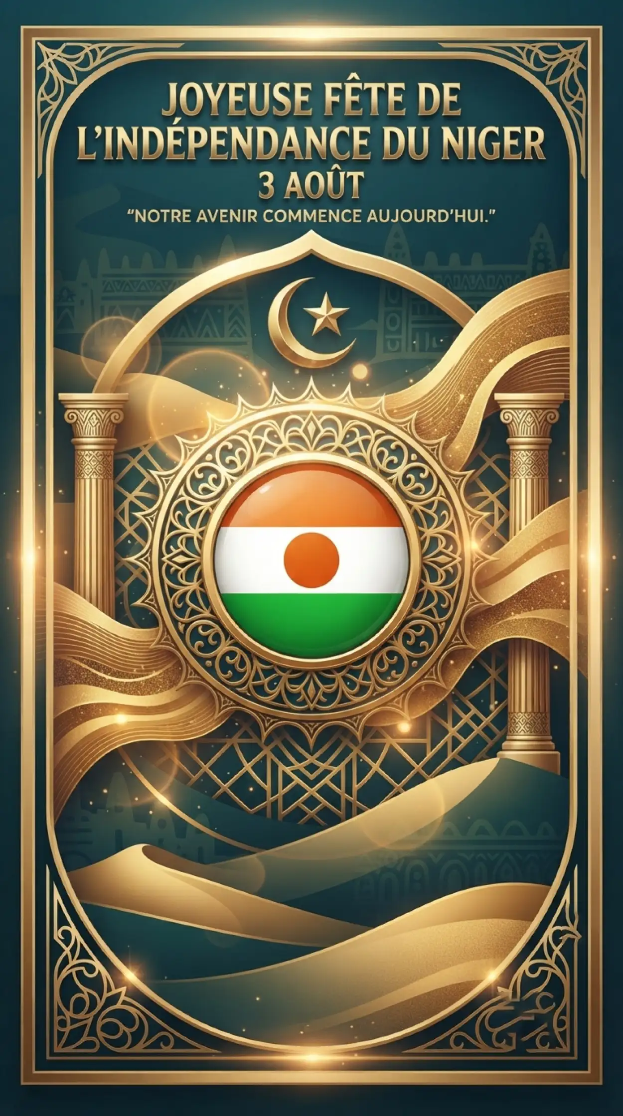 Free Download Niger Independence Day Ai Vector Template - High Quality Niger Independence Day 2026 Image