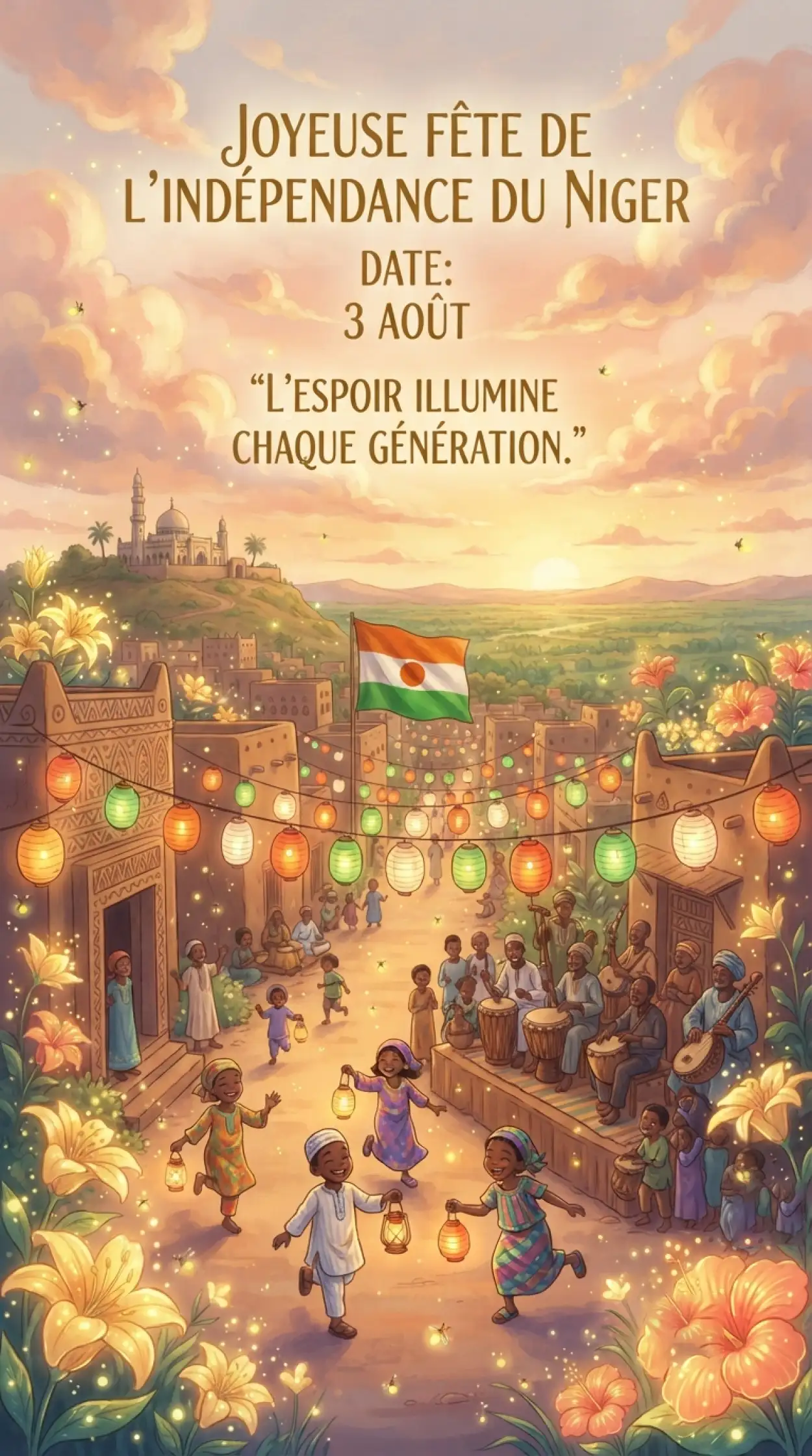 Free Download Niger Independence Day Cinematic Background - High Quality Niger Independence Day 2026 Background Image