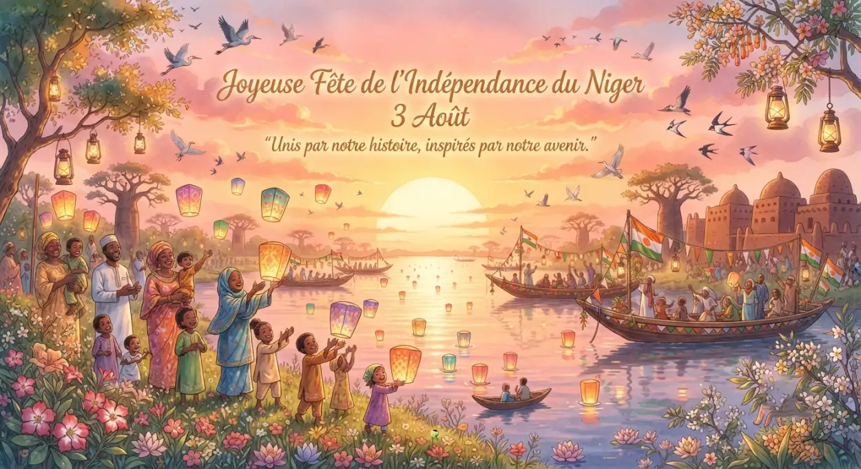 Free Download Niger Independence Day Greeting Card Editable Template - High Quality Niger Independence Day 2026 Image