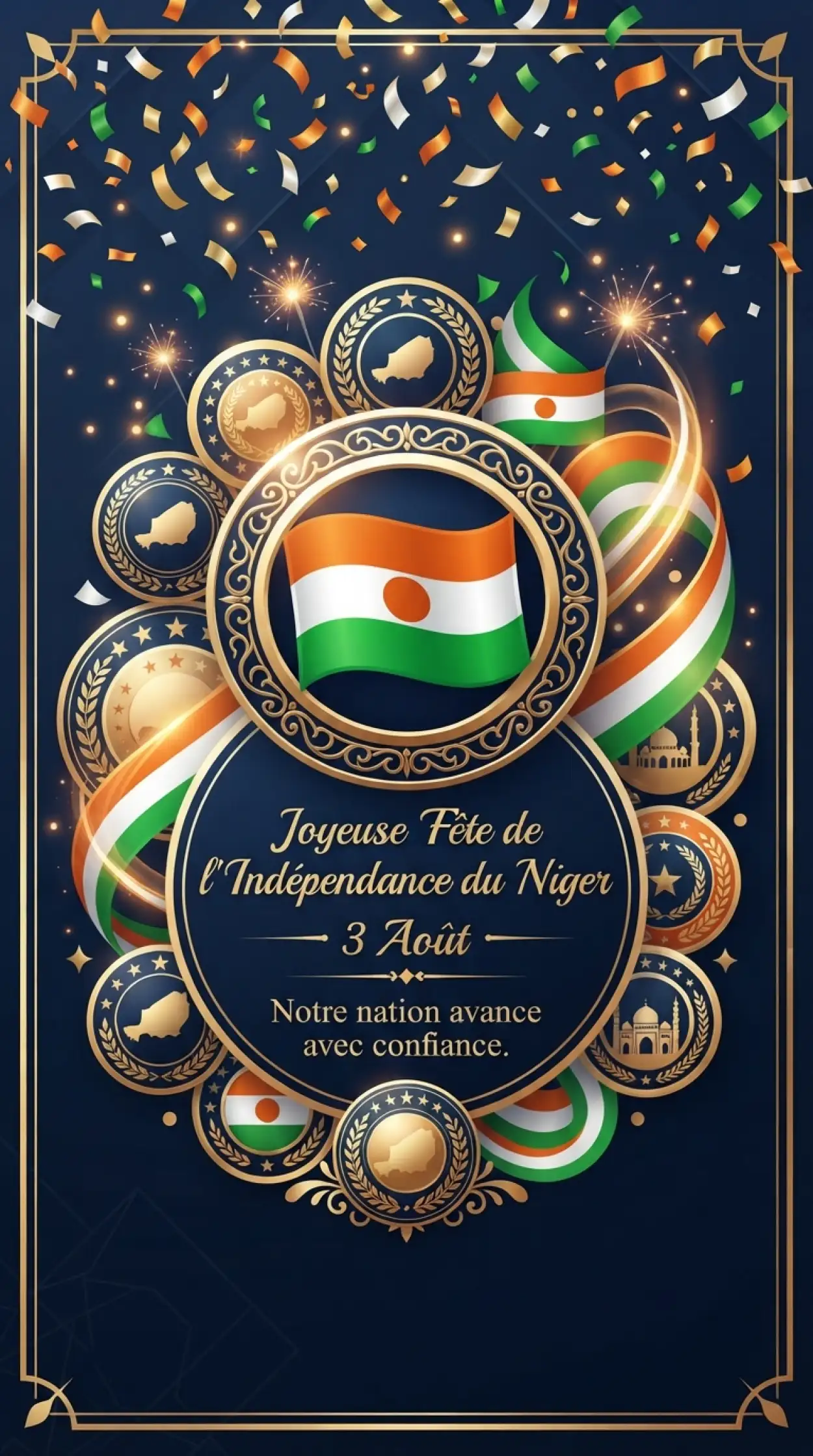 Free Download Niger Independence Day Invitation Template - High Quality Niger Independence Day 2026 Image