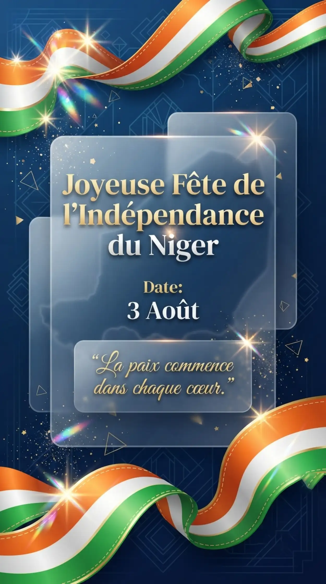 Free Download Niger Independence Day Minimal Design Prompt - High Quality Niger Independence Day 2026 Image