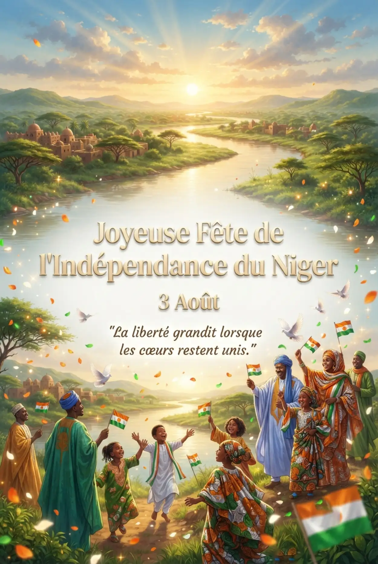 Free Download Niger Independence Day Poster Design 2026 - High Quality Niger Independence Day 2026 Image