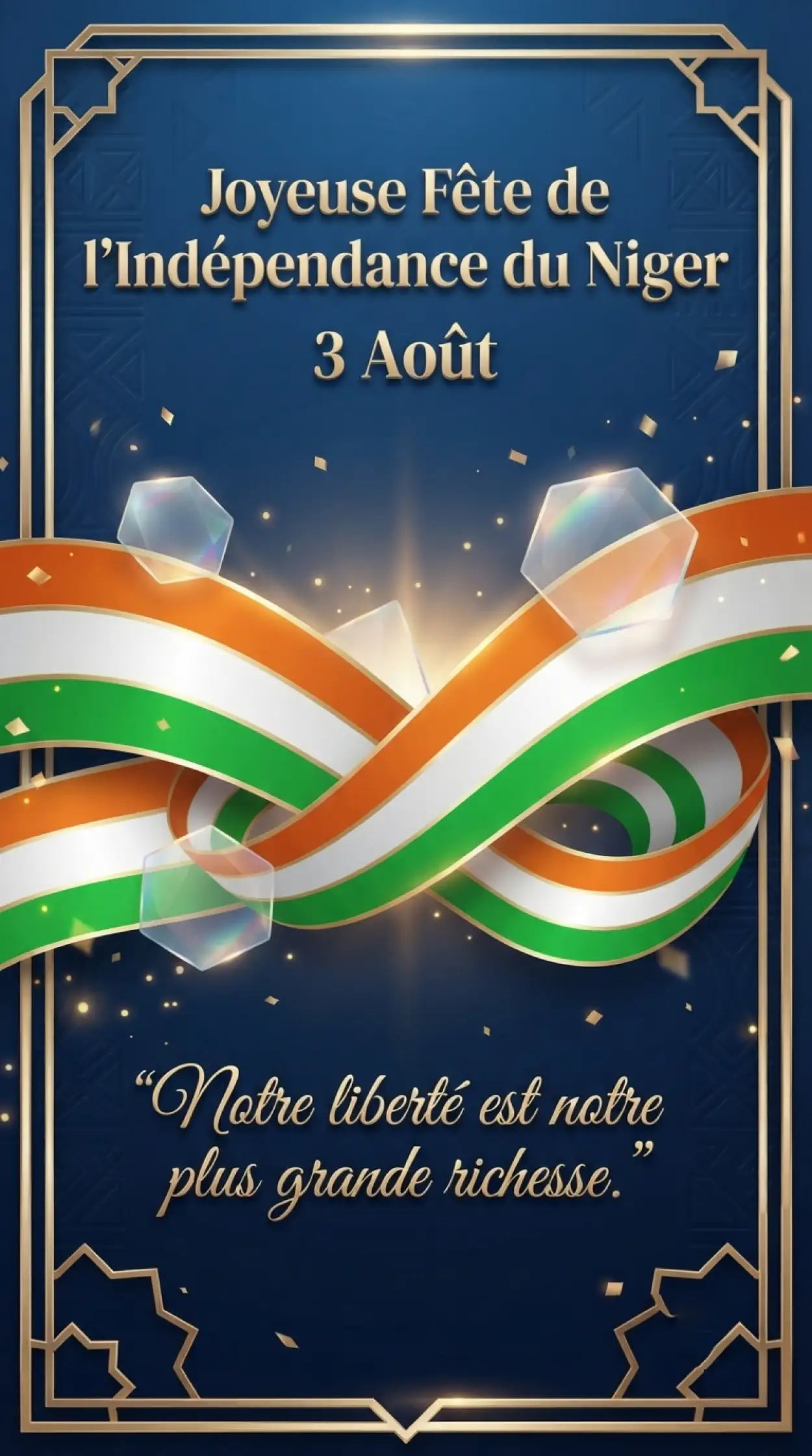 Free Download Niger Republic Day Patriotic Design 2026 - High Quality Niger Independence Day 2026 Image