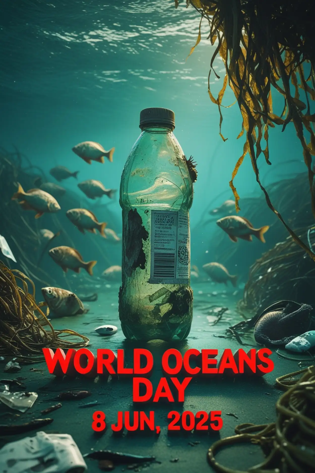 Free Download Ocean Clean-up Campaign Image Download - High Quality World Oceans Day Background