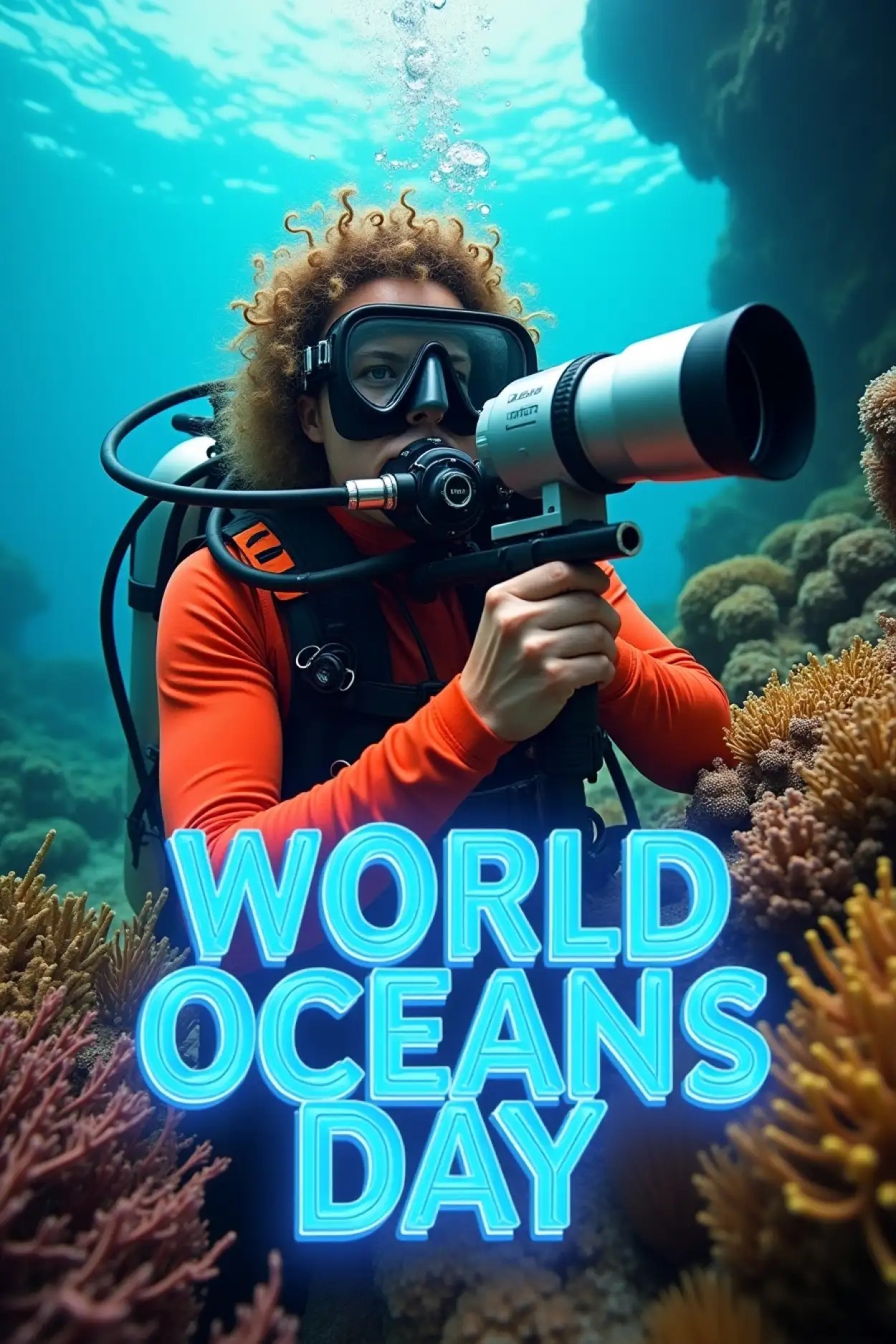 Free Download Ocean Pollution Awareness Creative Image - High Quality World Oceans Day Background