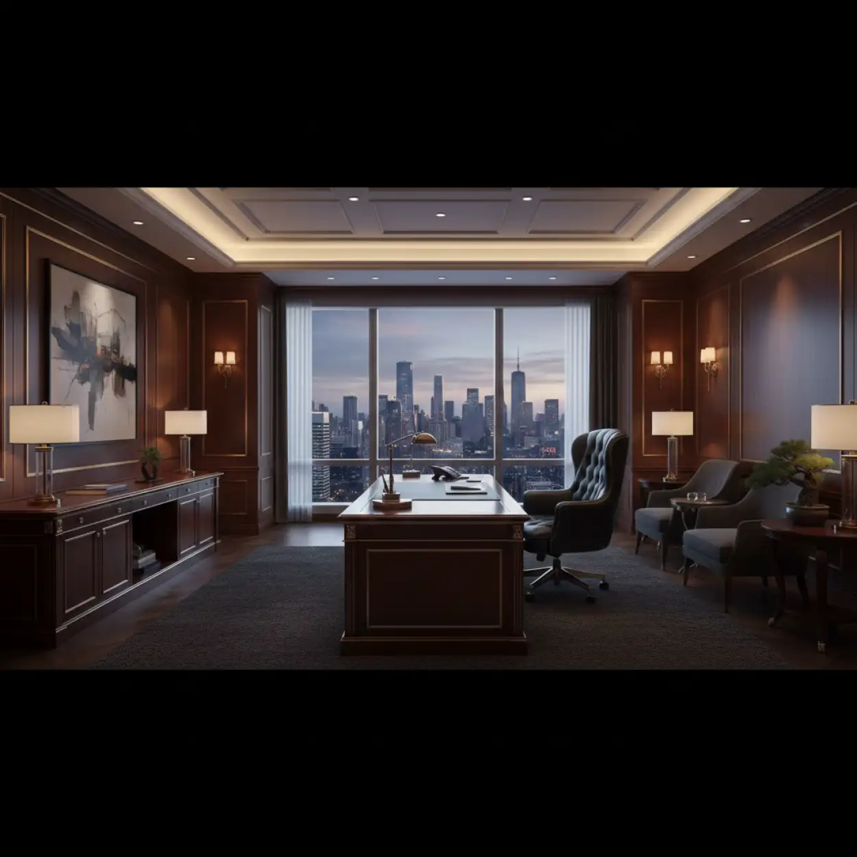 Free Download Office Interior Background Ai Generated - High Quality Office Interior Design Background Background