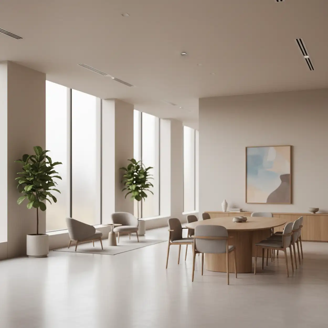 office interior background for office landing banner