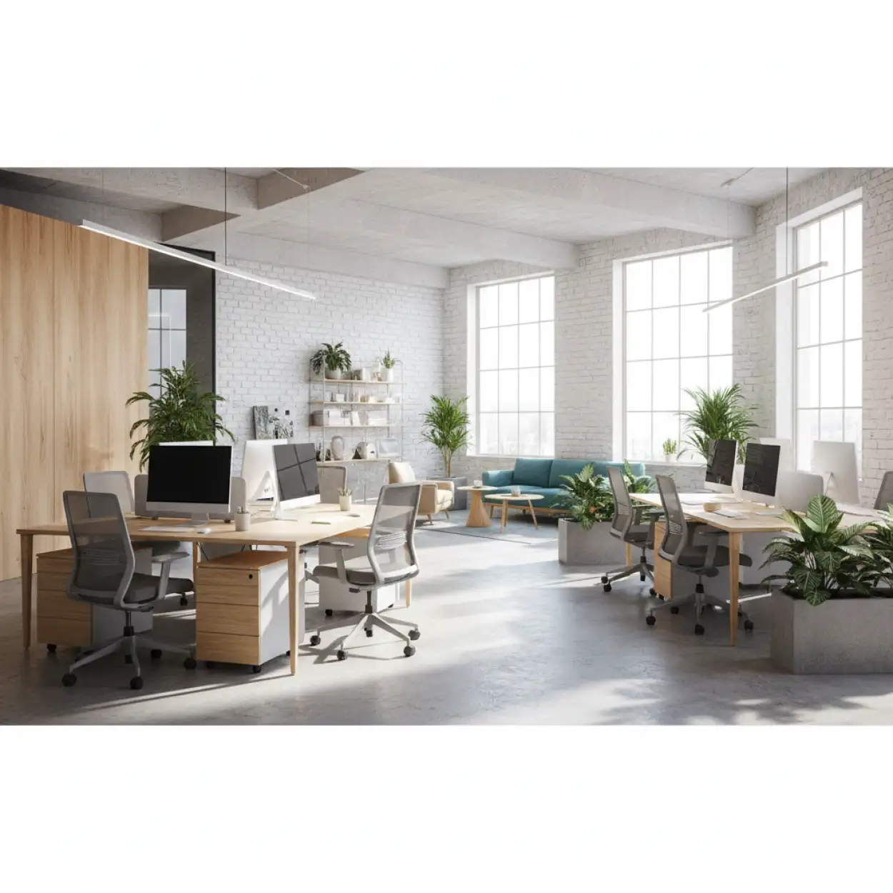 Free Download Office Interior Background Professional Workspace - High Quality Office Interior Design Background Background