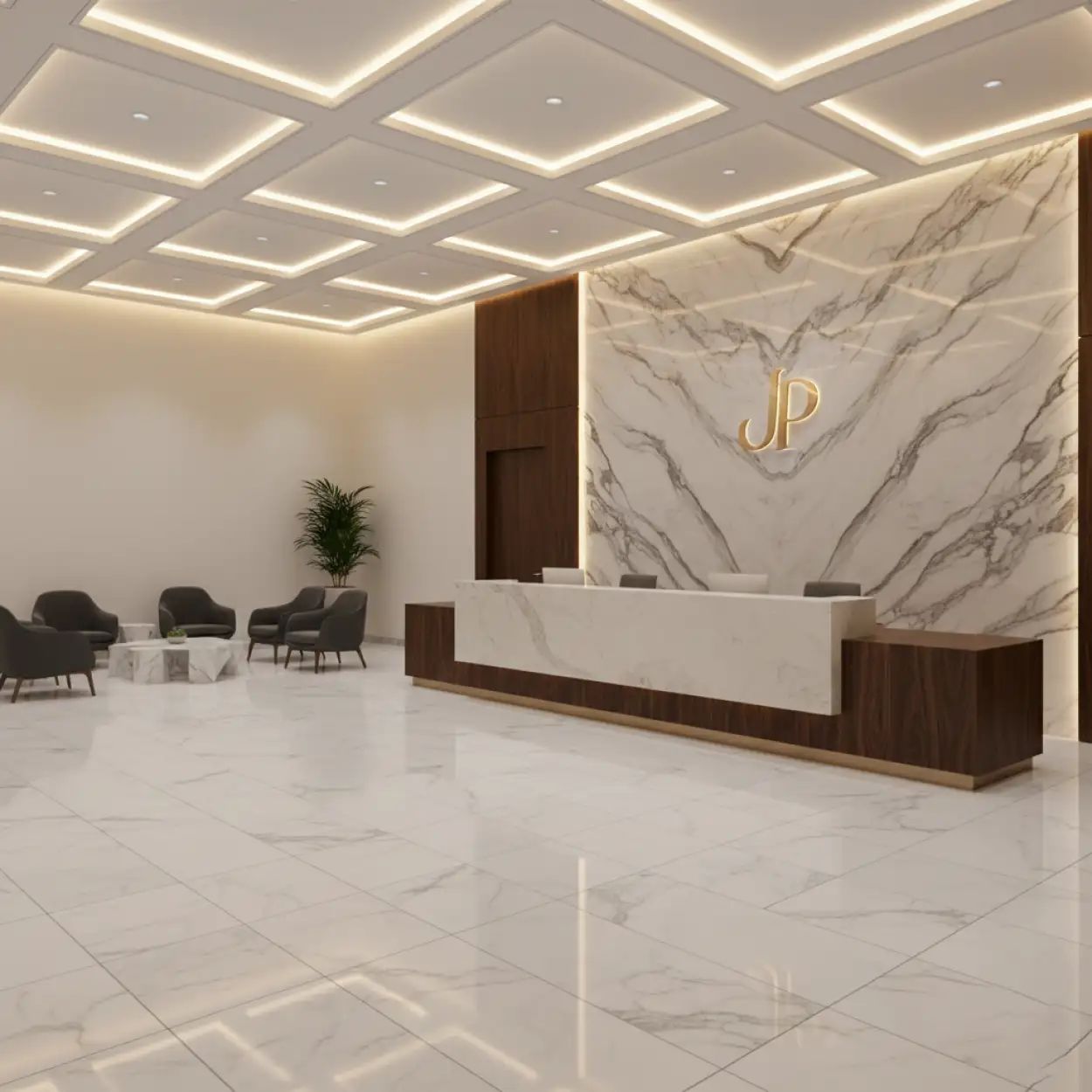 Free Download Office Interior Background With Reception Area - High Quality Office Interior Design Background Background
