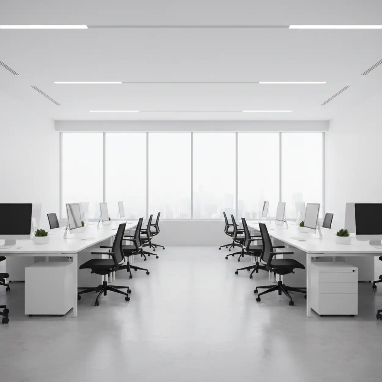 Free Download Office Interior Background With White Theme - High Quality Office Interior Design Background Background