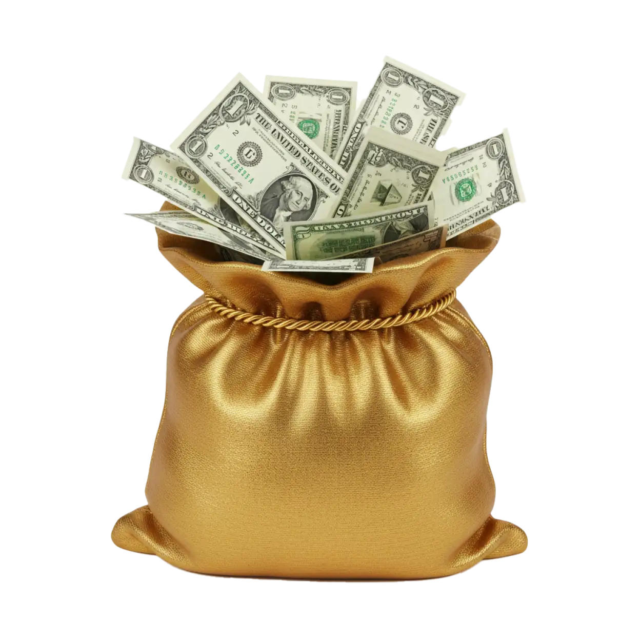 old vintage money bag png