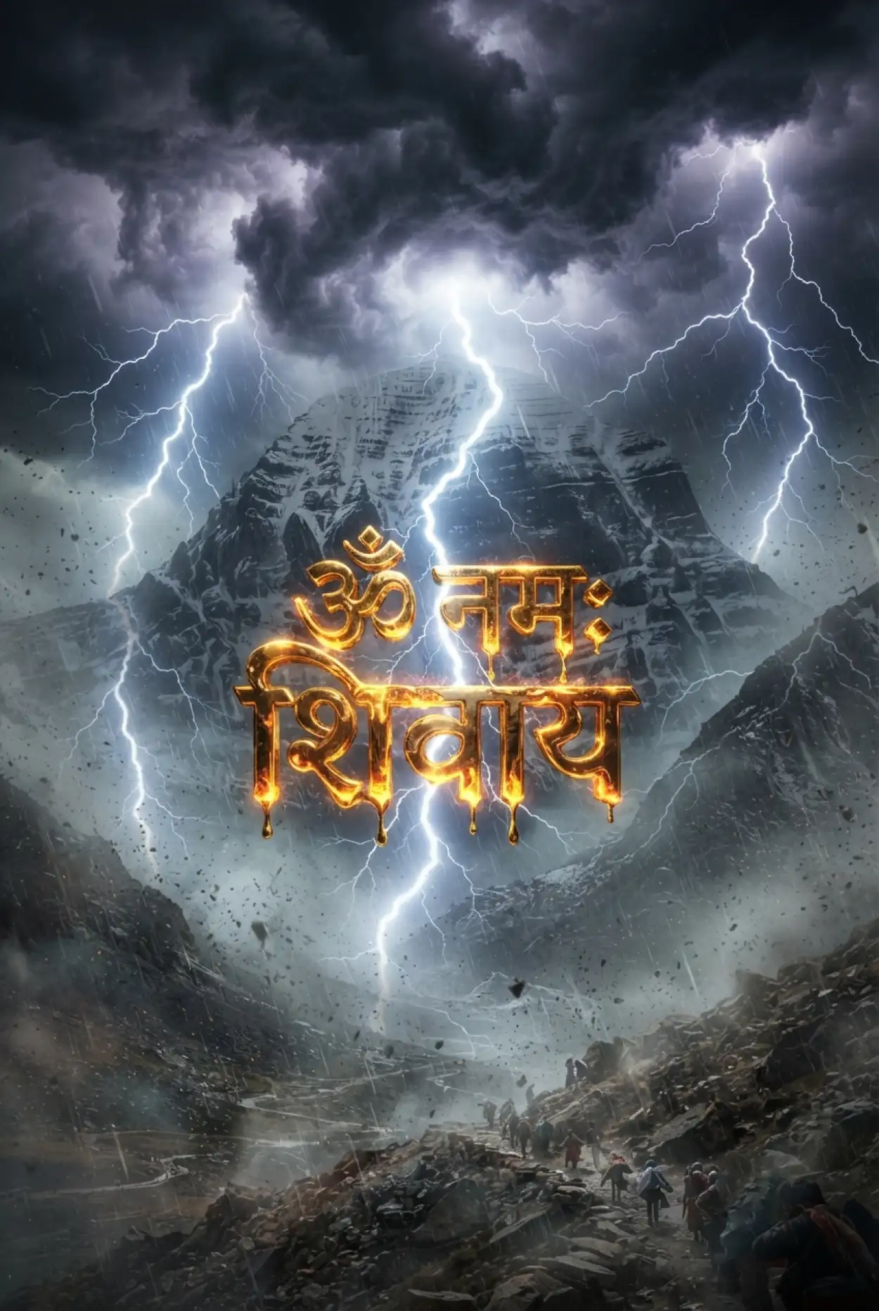 Free Download Om Namah Shivaya Rain Background Wallpaper - High Quality Om Namah Shivaya Wallpaper Background Image