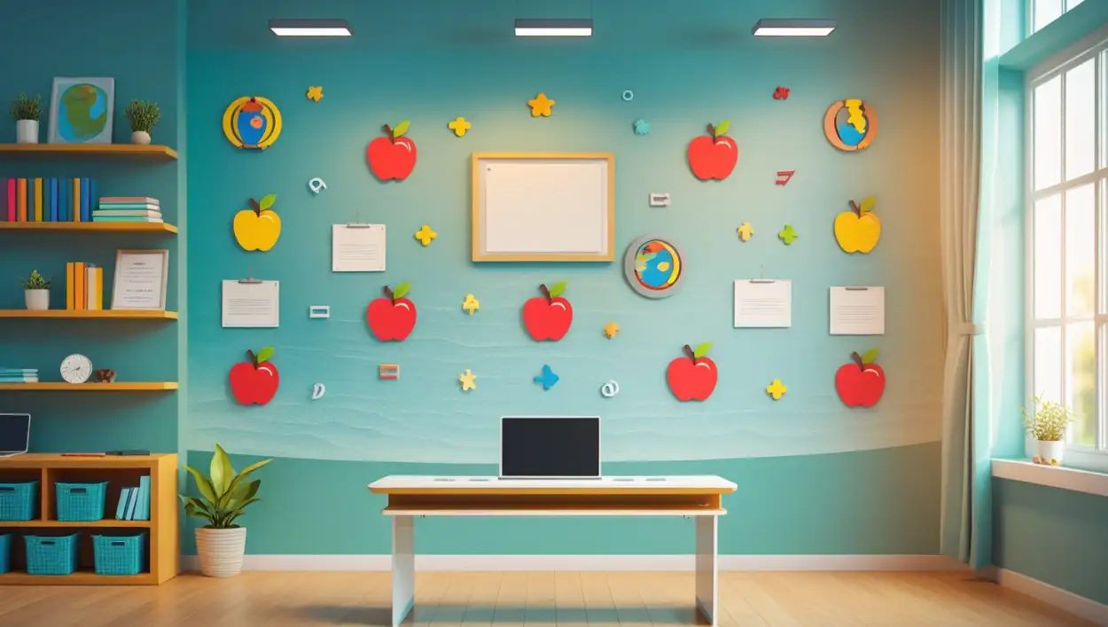 online teaching background for school