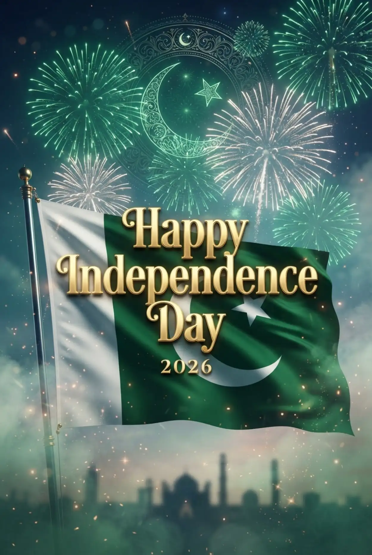 Free Download Pakistan Independence Day 2026 Flag Background - High Quality Pakistan Independence Day 2026 Background Image