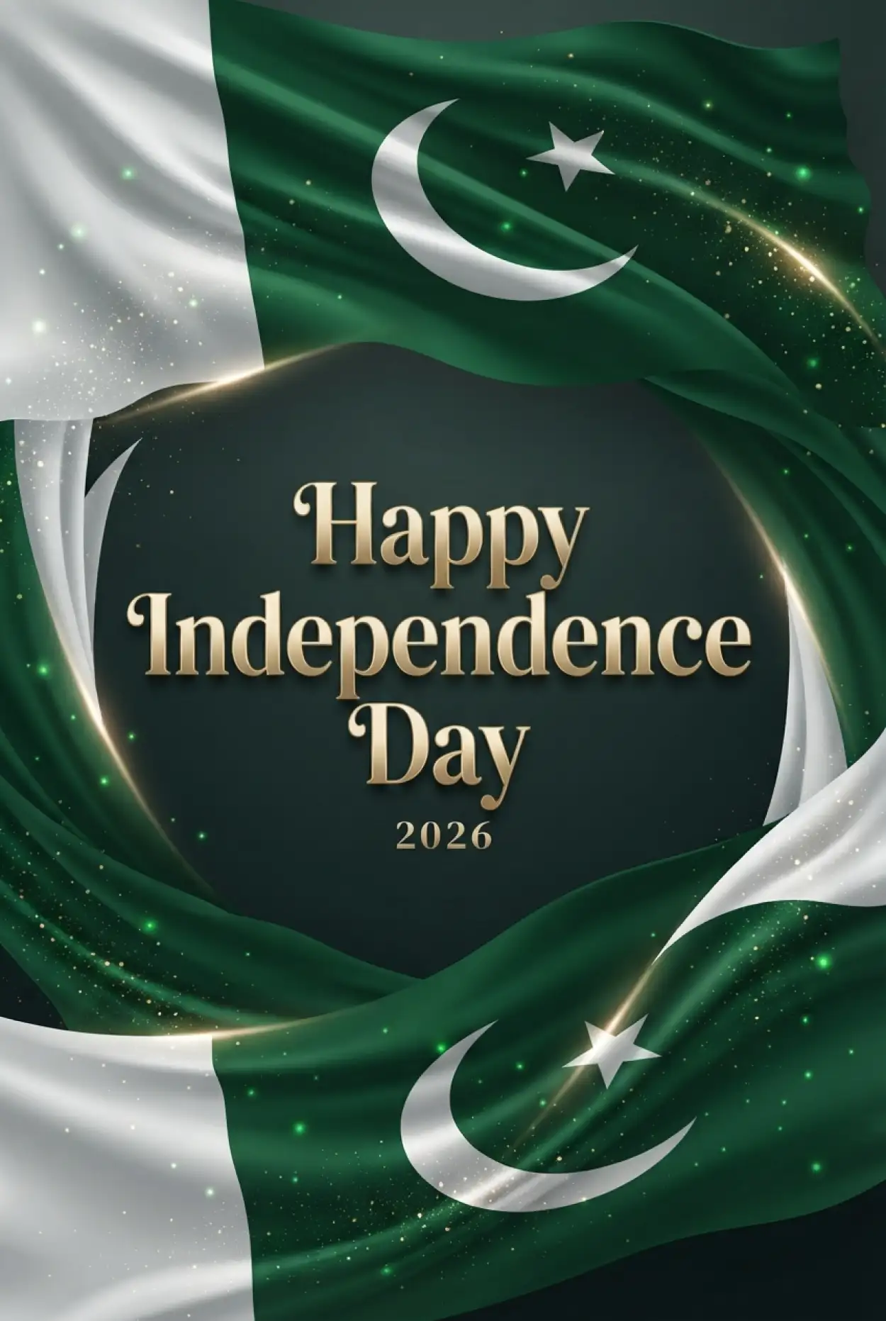 Free Download Pakistan Independence Day 2026 Green Background - High Quality Pakistan Independence Day 2026 Background Image