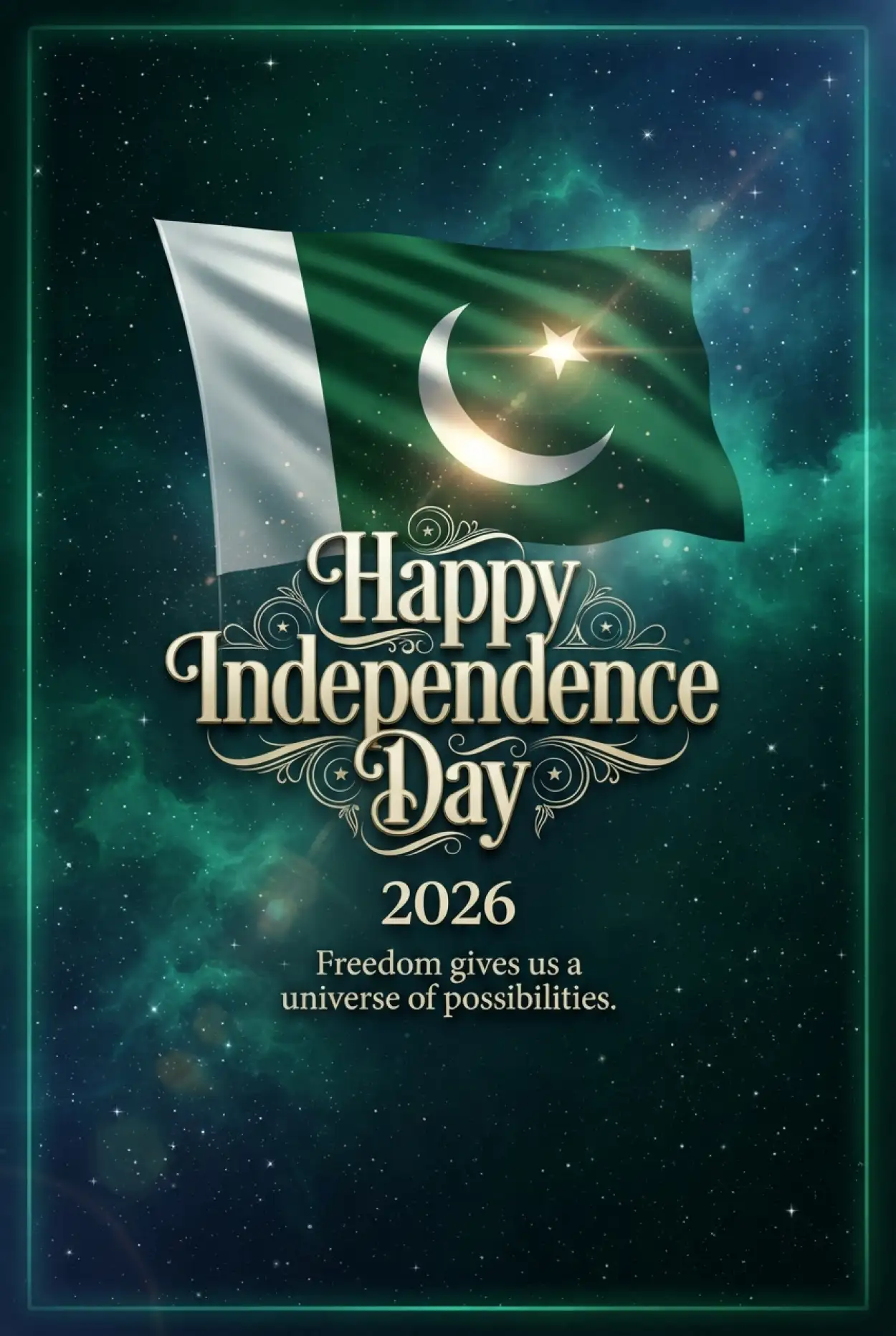 Free Download Pakistan Independence Day 2026 Printable Poster - High Quality Pakistan Independence Day 2026 Image