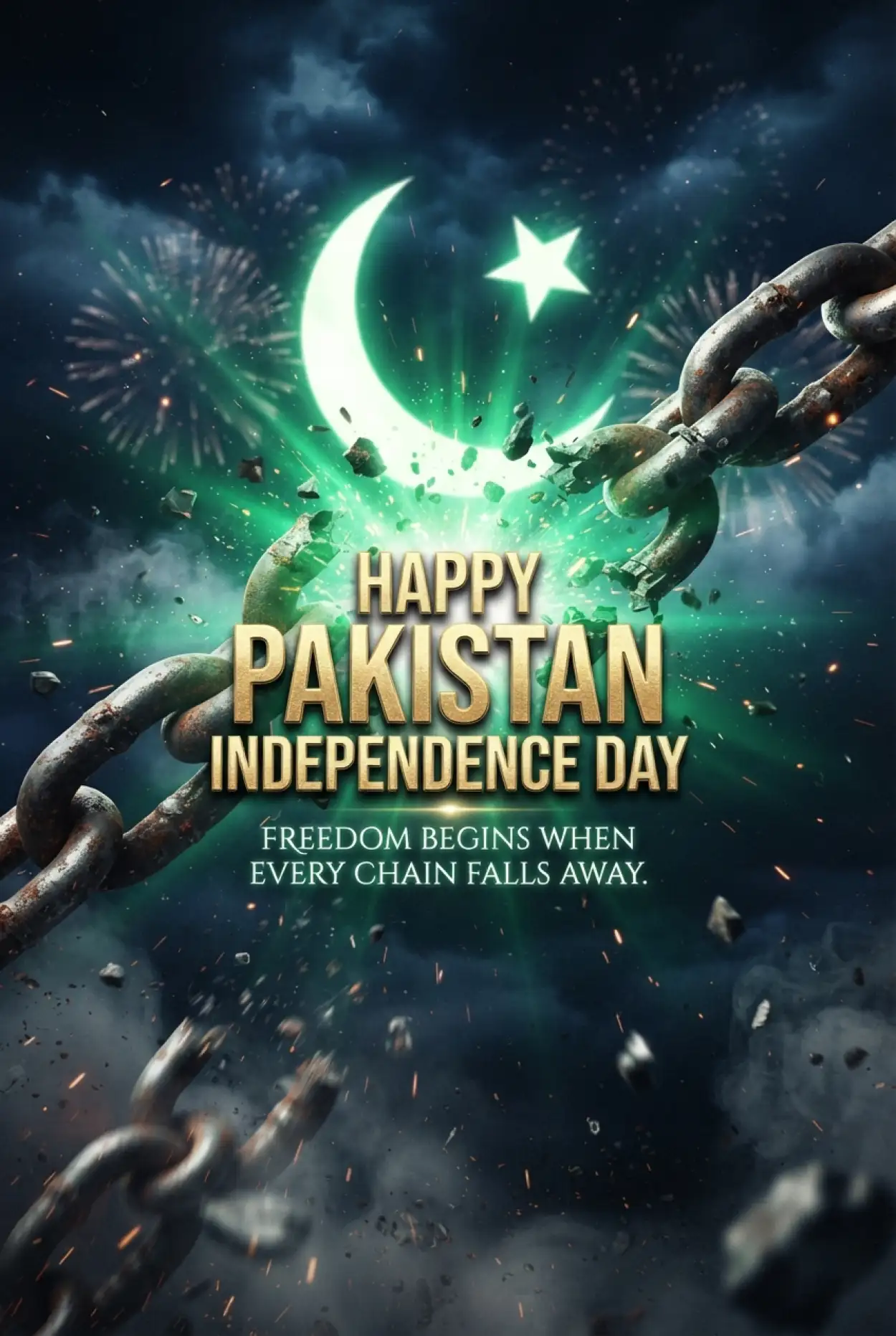 Free Download Pakistan Independence Day Creative Facebook Post - High Quality Pakistan Independence Day 2026 Image