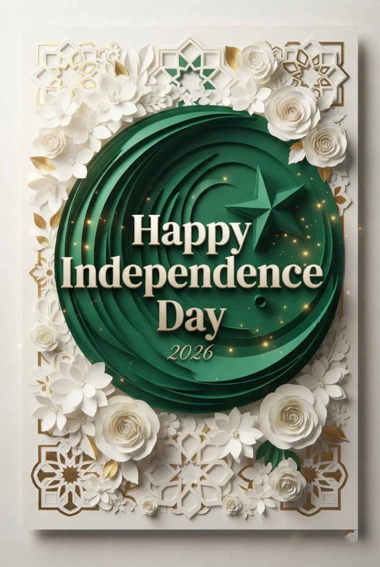 Free Download Pakistan Independence Day Greeting Card For Social Media - High Quality Pakistan Independence Day 2026 Image