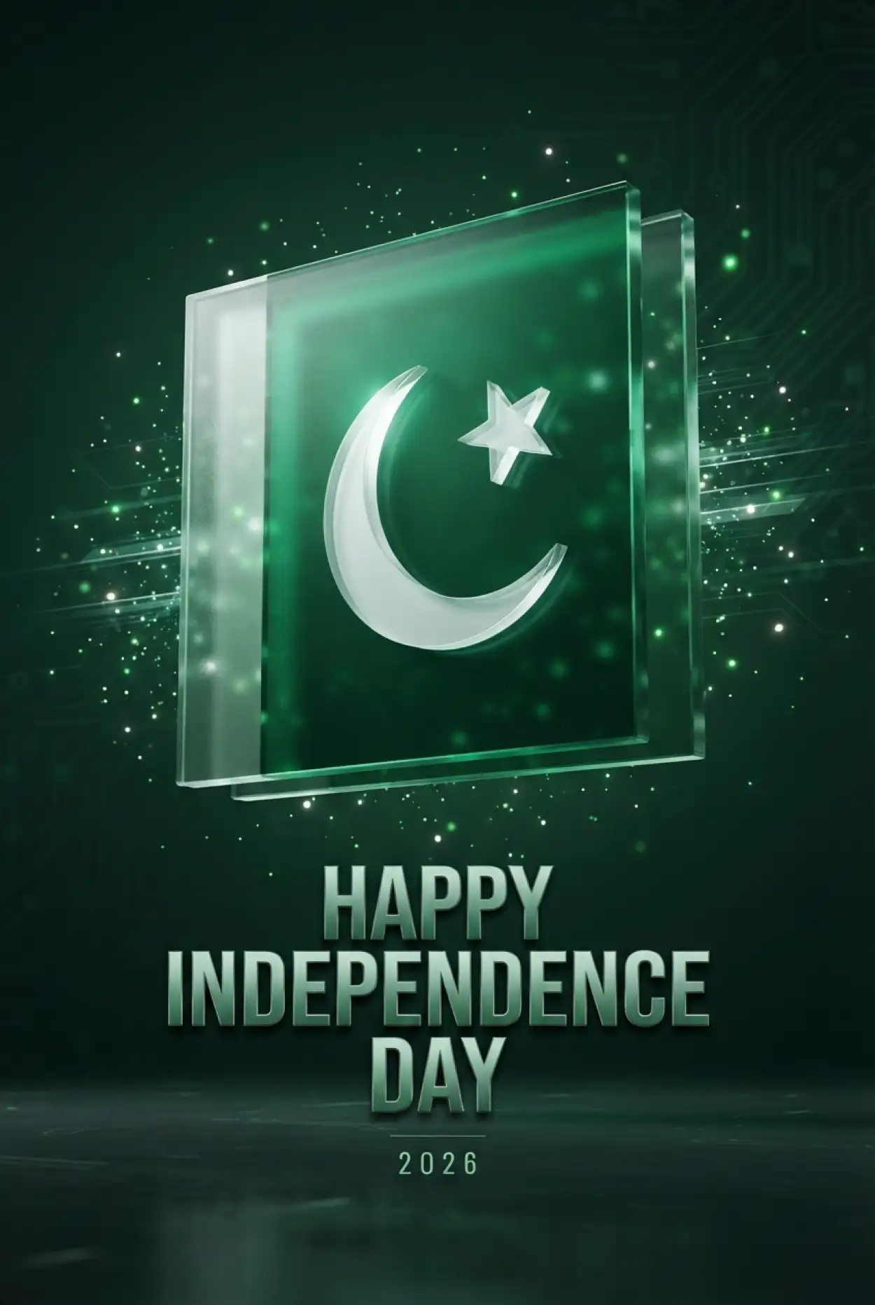Free Download Pakistan Independence Day Greetings Social Media Design - High Quality Pakistan Independence Day 2026 Image