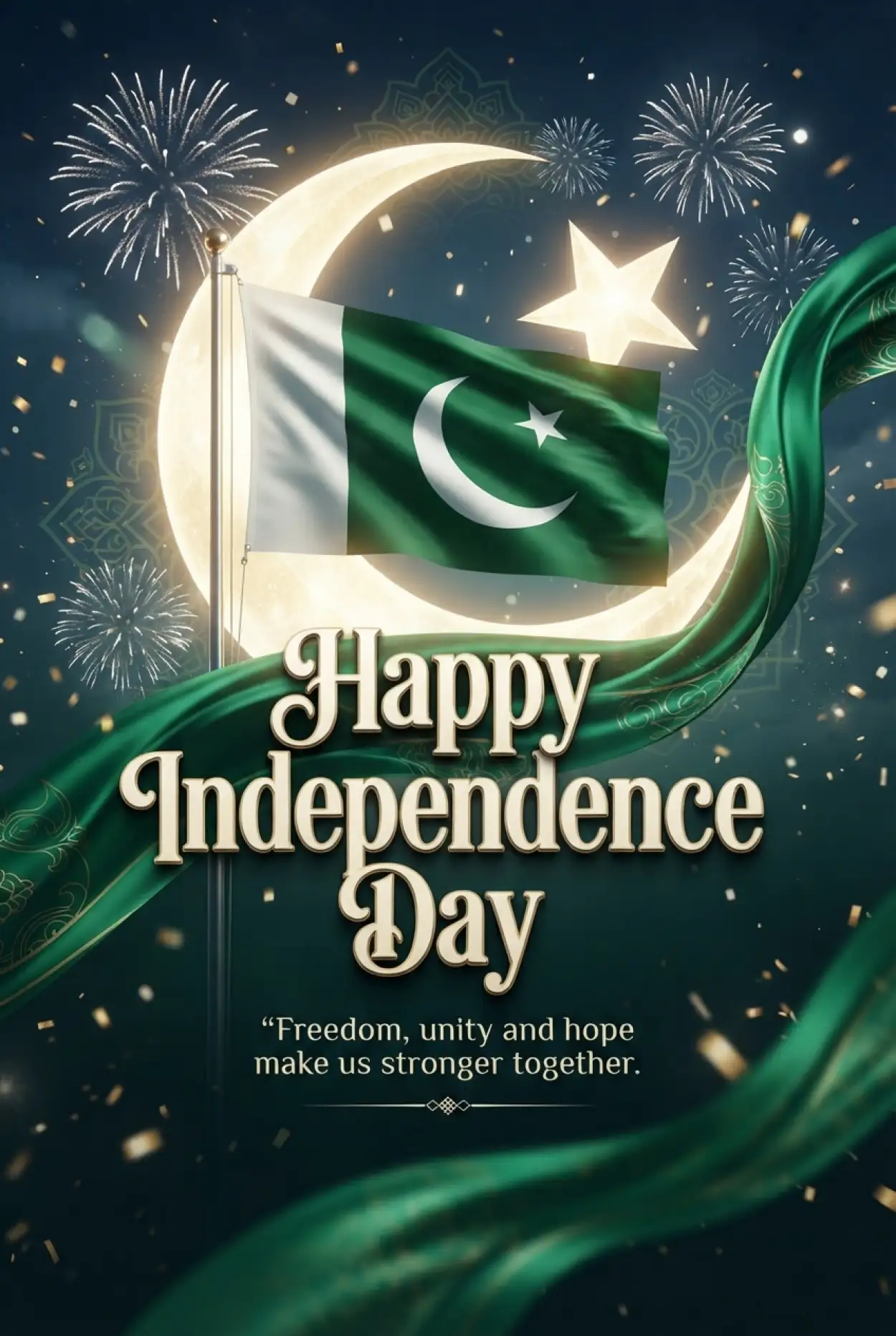 Free Download Pakistan Independence Day Social Media Poster - High Quality Pakistan Independence Day 2026 Image