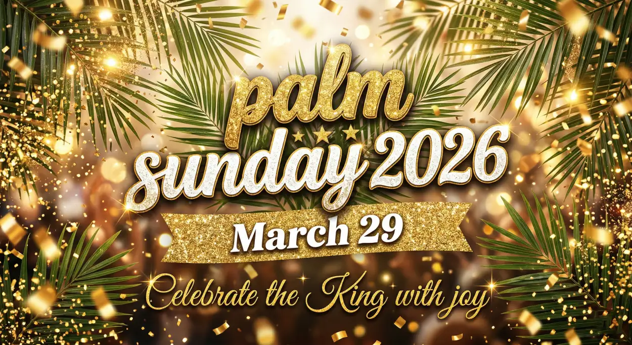 Free Download Palm Sunday 2026 Celebration At Church - High Quality Palm Sunday 2026 Image