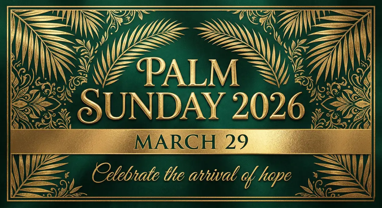 Free Download Palm Sunday 2026 Celebration Ideas - High Quality Palm Sunday 2026 Image