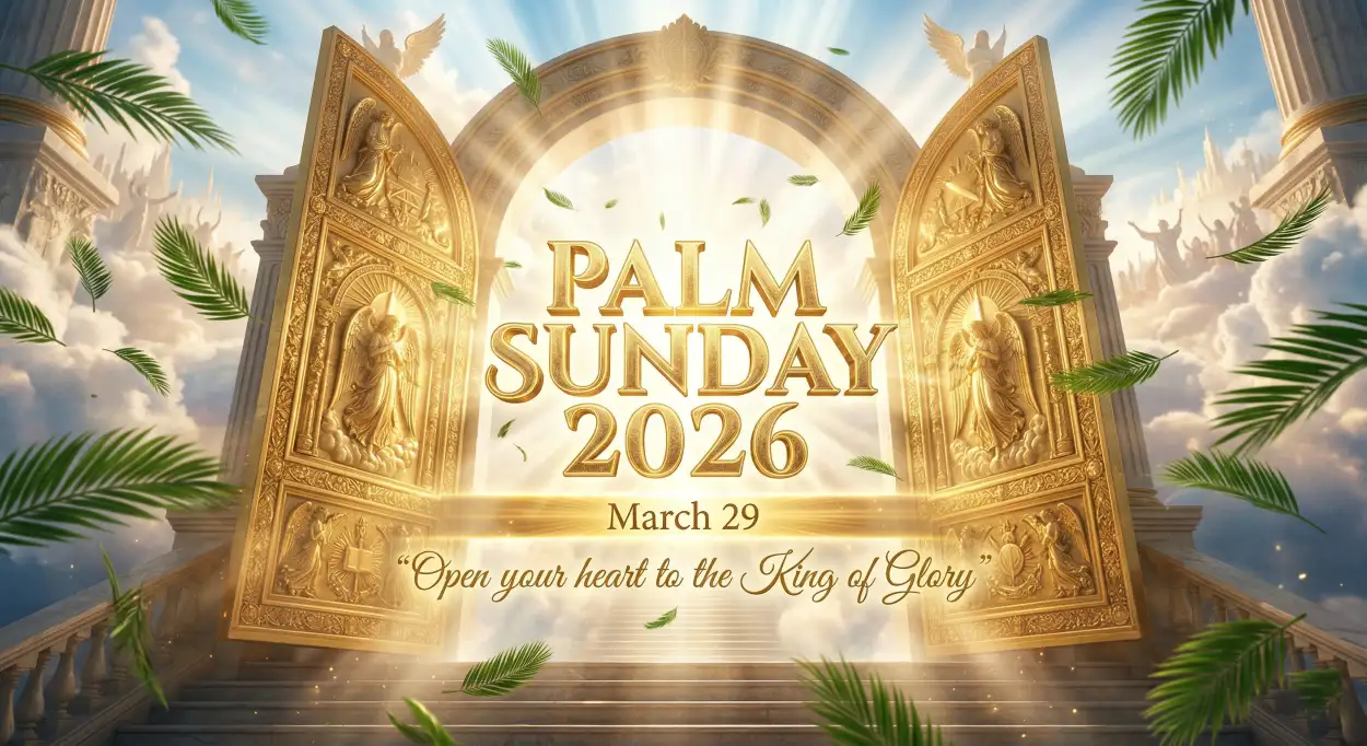 Free Download Palm Sunday 2026 Creative Poster Design - High Quality Palm Sunday 2026 Image