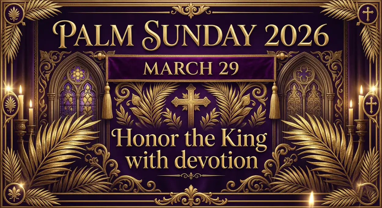 Free Download Palm Sunday 2026 Evening Devotion - High Quality Palm Sunday 2026 Image