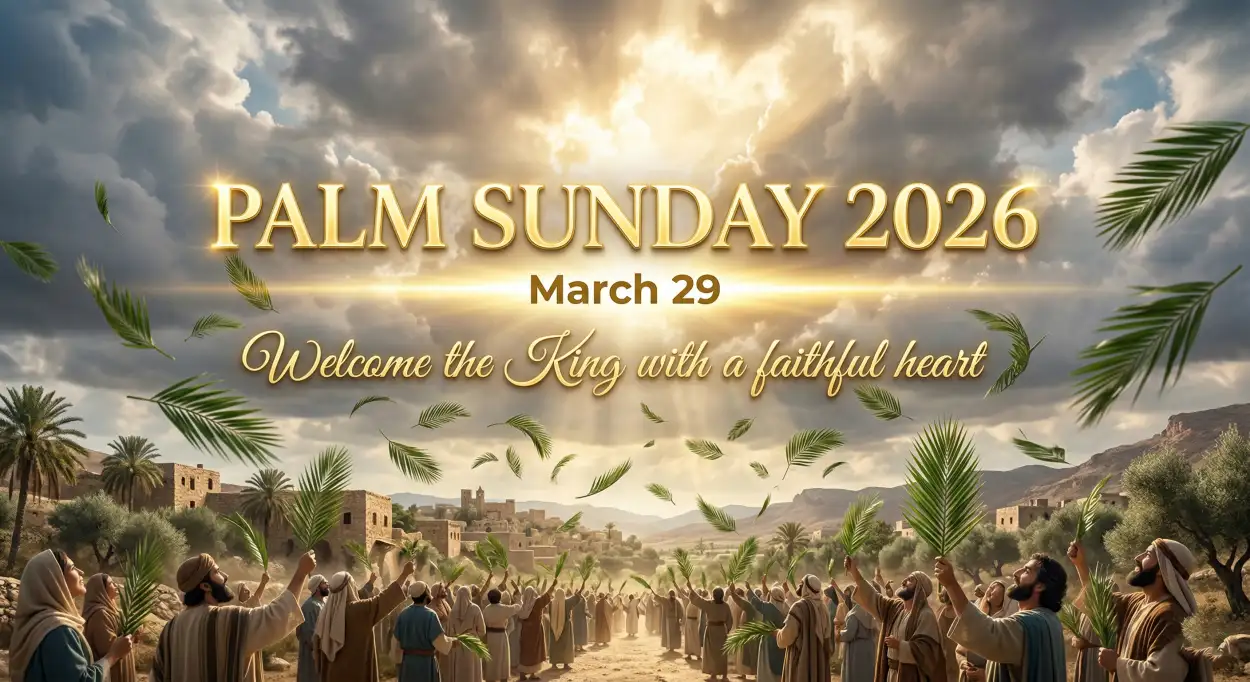 Free Download Palm Sunday 2026 Greetings For Whatsapp - High Quality Palm Sunday 2026 Image