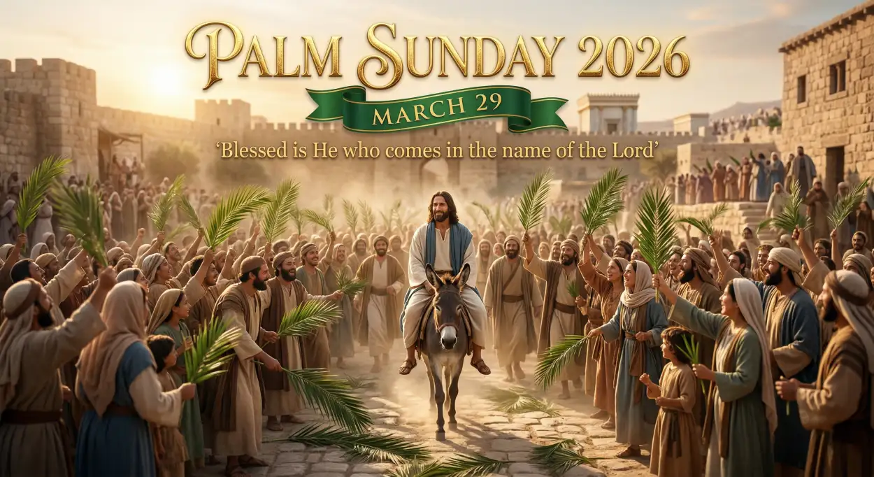 Free Download Palm Sunday 2026 Story Of Jesus Entry - High Quality Palm Sunday 2026 Image
