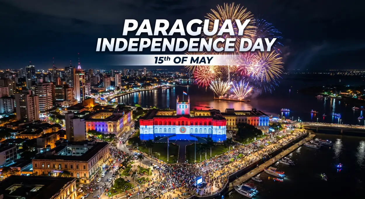Free Download Paraguay Independence Day 2026 4k Patriotic Images - High Quality Paraguay Independence Day 2026 Wishes Image