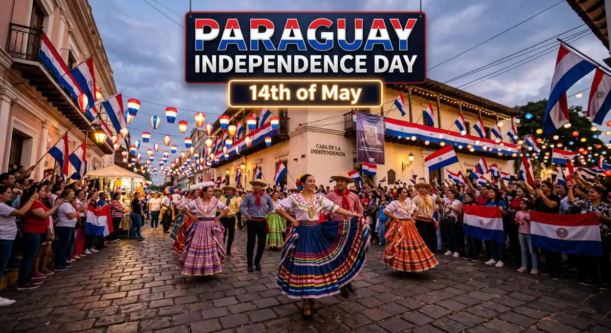Free Download Paraguay Independence Day 2026 Celebration Photos - High Quality Paraguay Independence Day 2026 Wishes Image