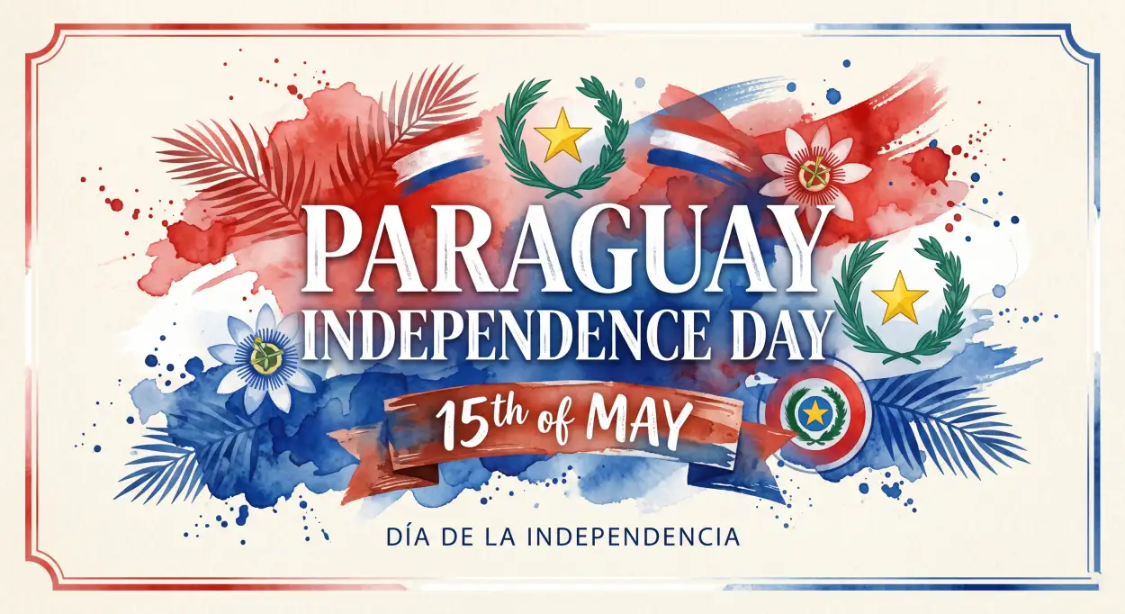 Free Download Paraguay Independence Day 2026 Facebook Post - High Quality Paraguay Independence Day 2026 Wishes Image