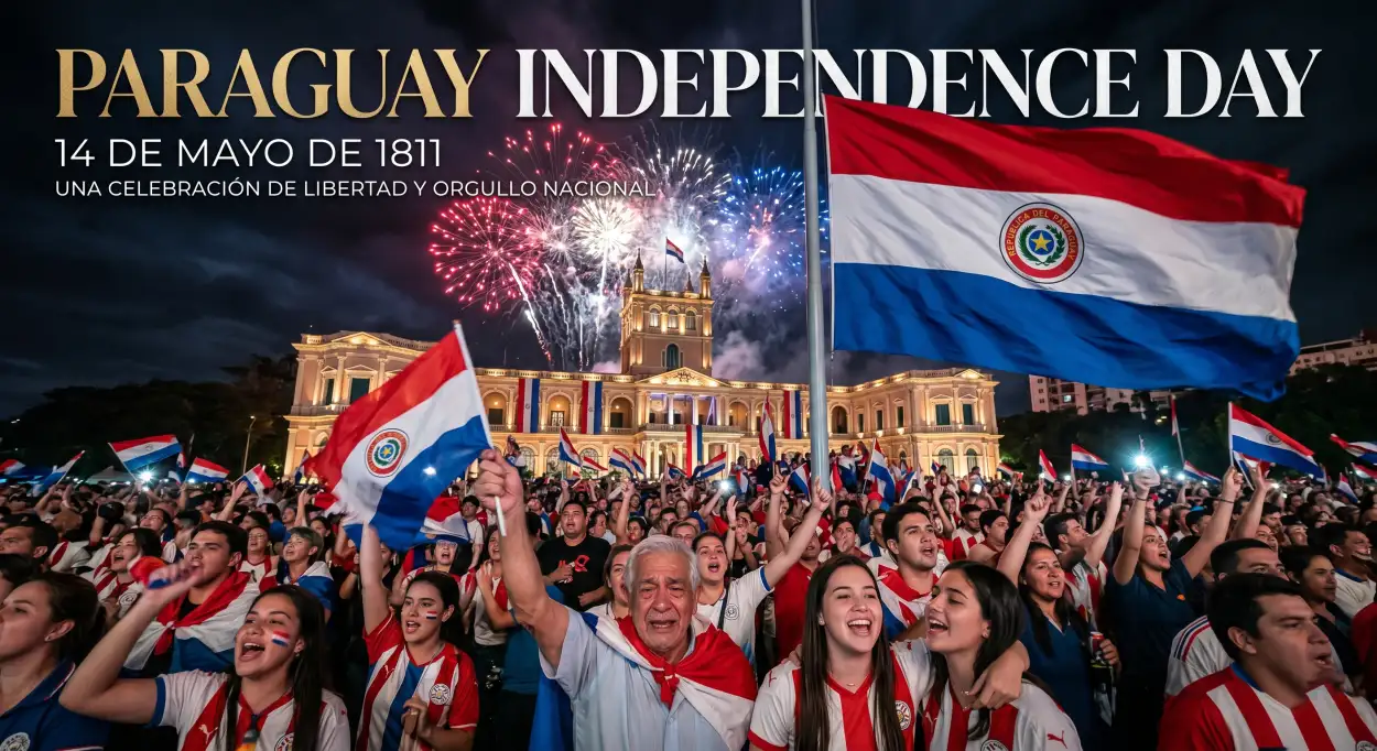 Free Download Paraguay Independence Day 2026 Free Download - High Quality Paraguay Independence Day 2026 Wishes Image
