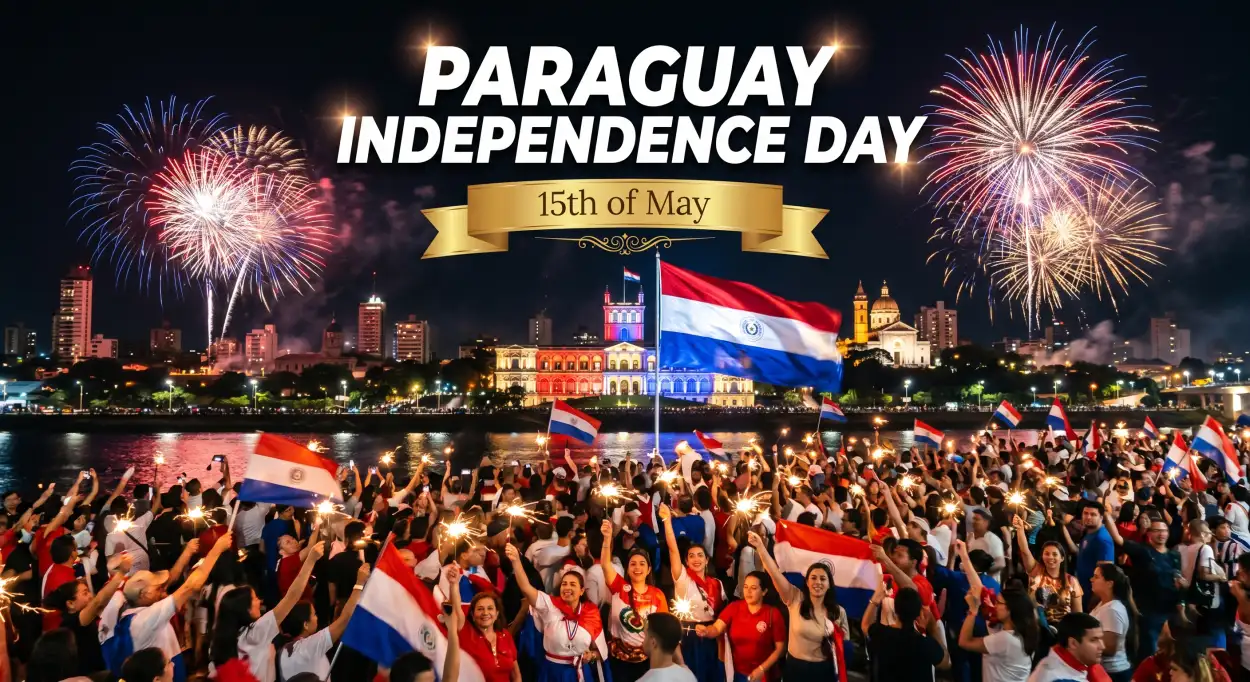 Free Download Paraguay Independence Day 2026 Independence Quotes - High Quality Paraguay Independence Day 2026 Wishes Image