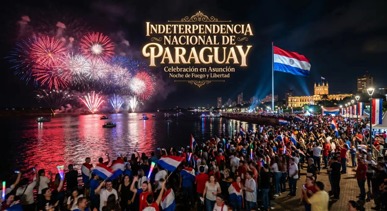 Free Download Paraguay Independence Day 2026 National Event Images - High Quality Paraguay Independence Day 2026 Wishes Image