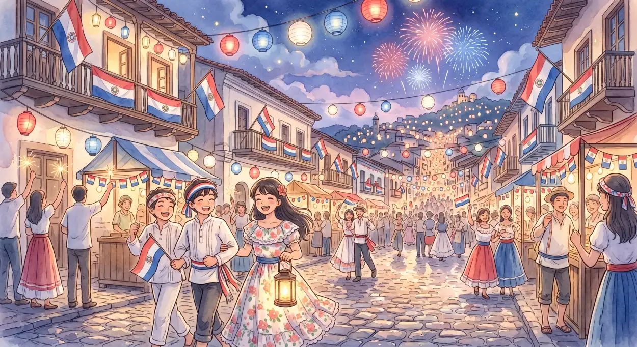 Free Download Paraguay Independence Day 2026 National Holiday Art - High Quality Paraguay Independence Day 2026 Wishes Image