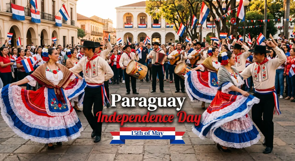 Free Download Paraguay Independence Day 2026 National Pride Quotes - High Quality Paraguay Independence Day 2026 Wishes Image