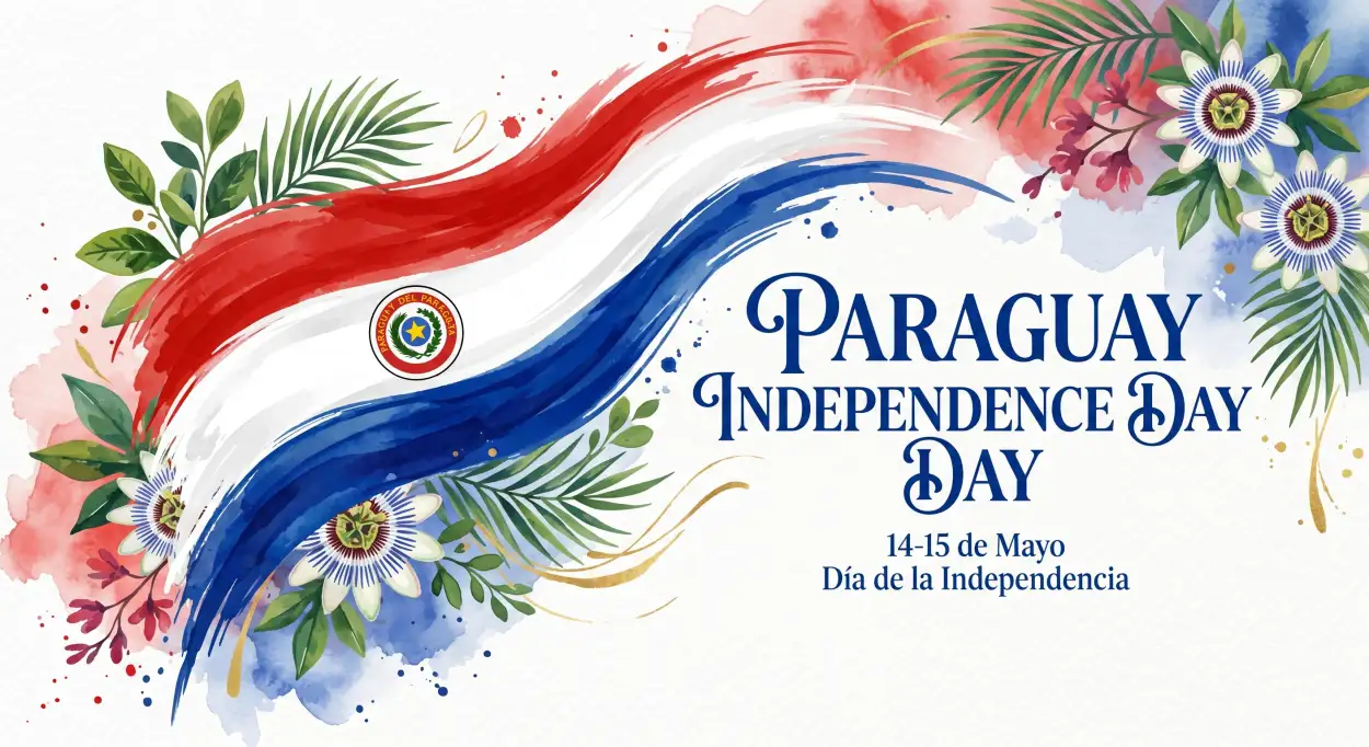 Free Download Paraguay Independence Day 2026 Wishes - High Quality Paraguay Independence Day 2026 Wishes Image