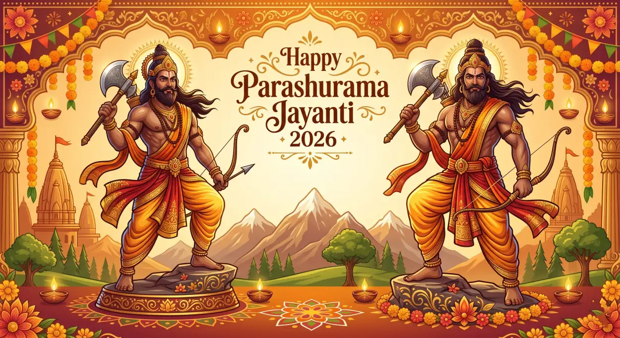 Free Download Parashurama Jayanti 2026 Background Images - High Quality Happy Parashurama Jayanti Wishes 2026 Background Image