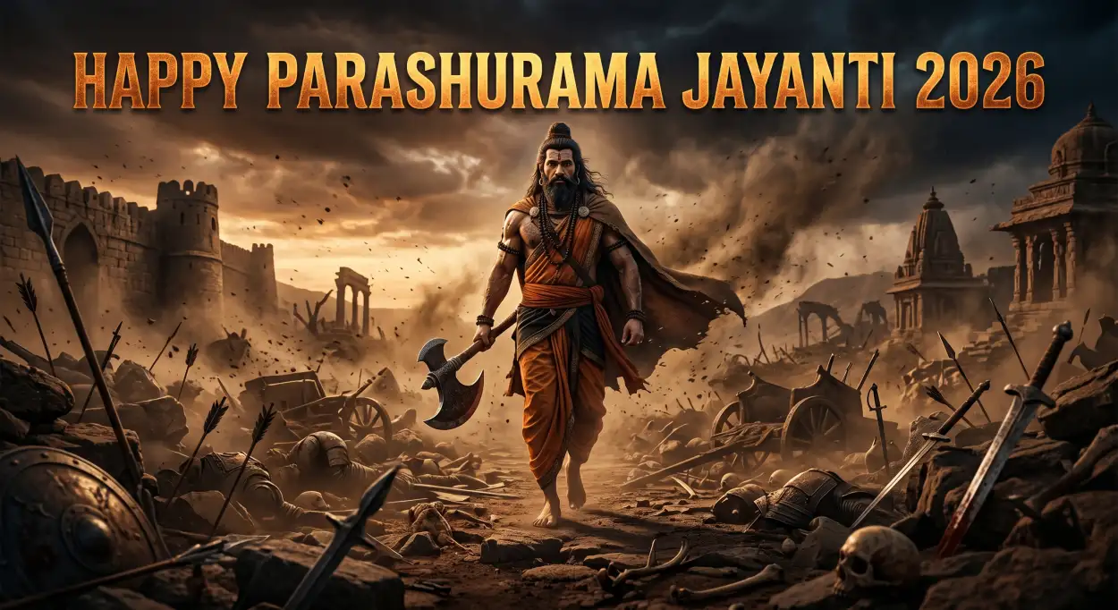 Free Download Parashurama Jayanti 2026 Facebook Cover Photo - High Quality Happy Parashurama Jayanti Wishes 2026 Image