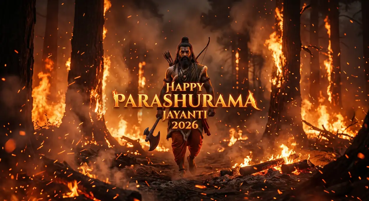 Free Download Parashurama Jayanti 2026 Photoshop Template - High Quality Happy Parashurama Jayanti Wishes 2026 Image