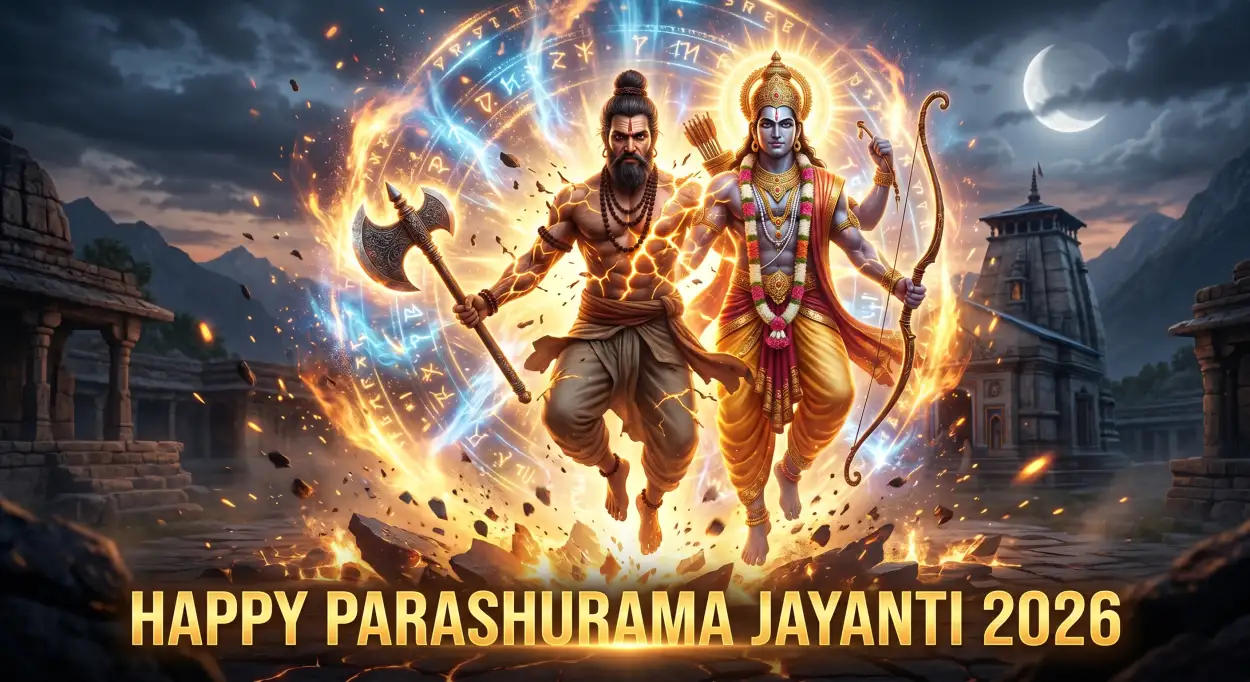 Free Download Parashurama Jayanti Banner Design 2026 - High Quality Happy Parashurama Jayanti Wishes 2026 Image