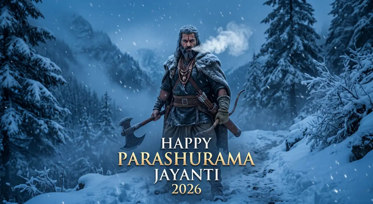 Free Download Parashurama Jayanti Wishes In Hindi 2026 - High Quality Happy Parashurama Jayanti Wishes 2026 Image